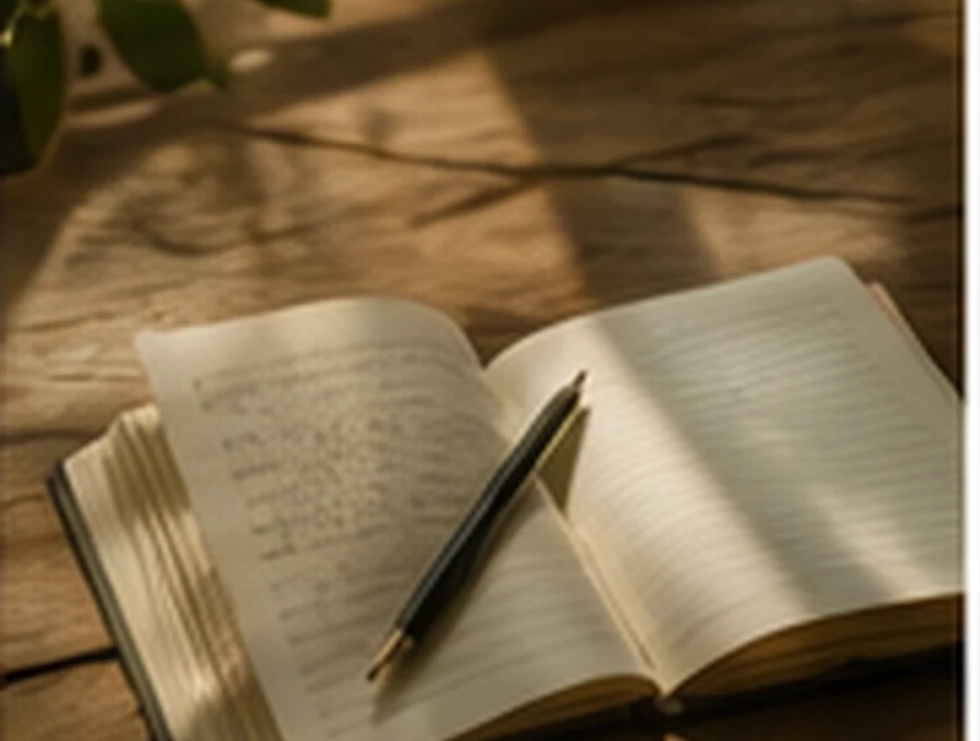 Carnet ouvert et stylo, symbole du parcours d’harmonisation et des étapes d’accompagnement